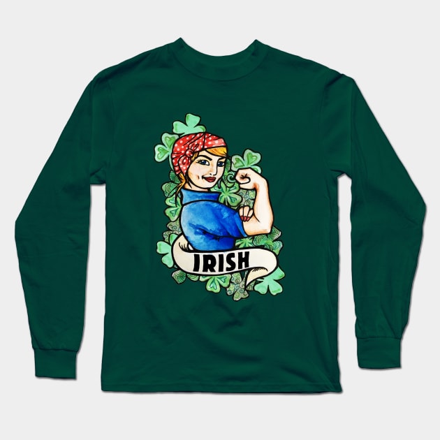 Irish Long Sleeve T-Shirt by bubbsnugg